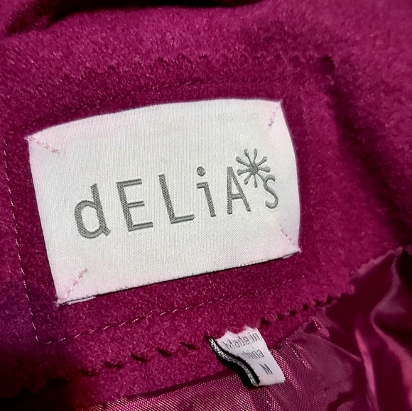 Delia's Fuschia Peacoat - Picture 7 of 11